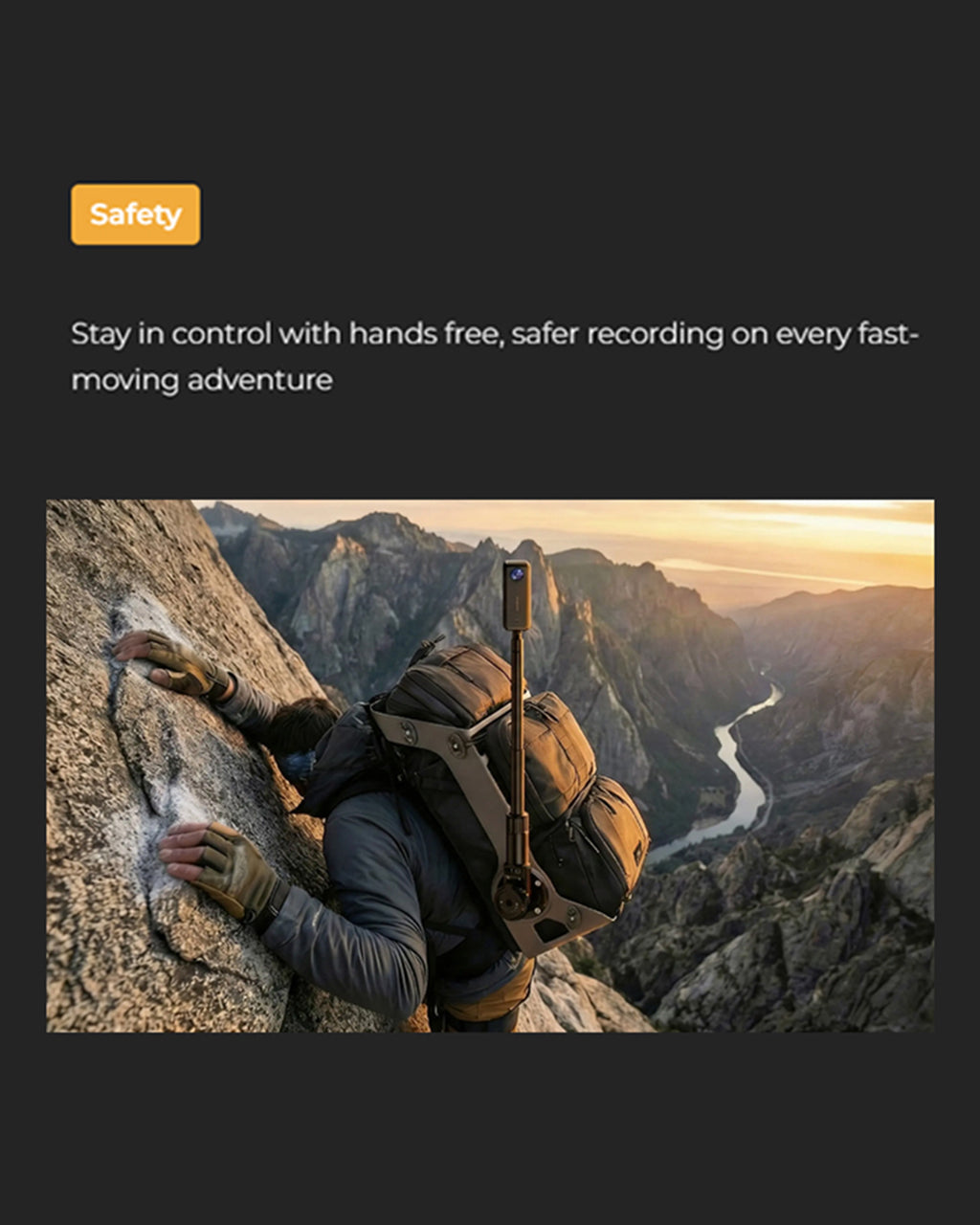 Coalax Ranger Outdoor Selfie Backpack for Hands-Free Vlogging Creators